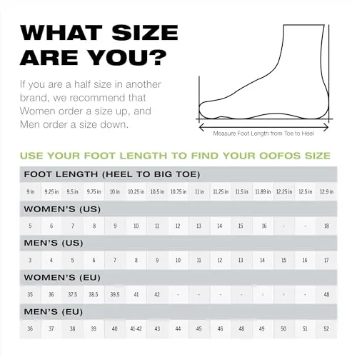 1100 OOFOS OOahh Recovery Slide - Men’s and Women’s Black Size L (10) - Brand New