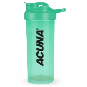 ACUNA Shaker Bottle For Protein Powder 700 ml - Protein Shaker Bottle With Mixer Ball, BPA Free Leak Proof Screw On Lid With Flip Top, Sports Gym Supplement Protein Powder Shake Bottle (Green) Green