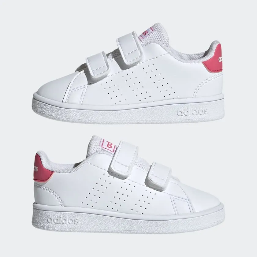 ADIDAS INFANT ADVANTAGE I - WHITE/PINK