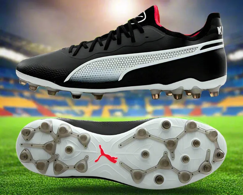 Adult's Football Boots Puma KING ULTIMATE MG White Black