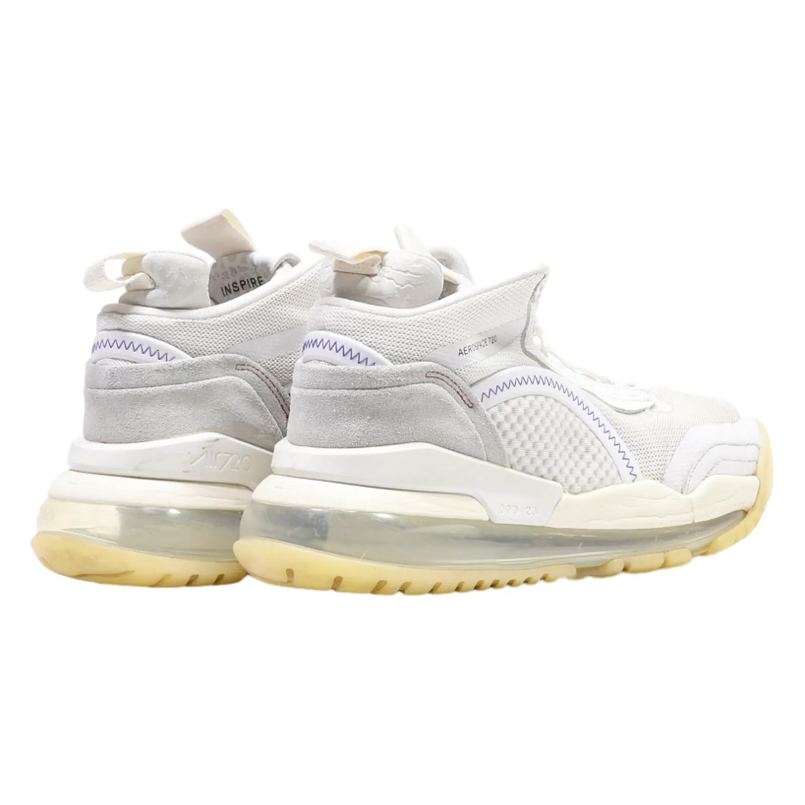 AIR JORDAN High Top Trainers White Synthetic Mens UK 7.5