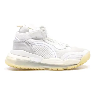 AIR JORDAN High Top Trainers White Synthetic Mens UK 7.5