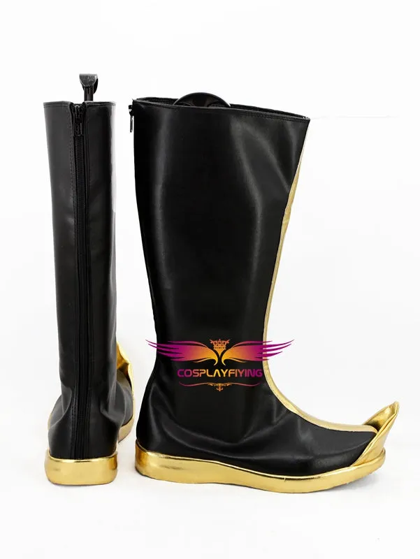 Anime Avatar: The Last Airbender Zuko Black Cosplay Shoes Boots Custom Made for Adult Men and Women Halloween Carnival