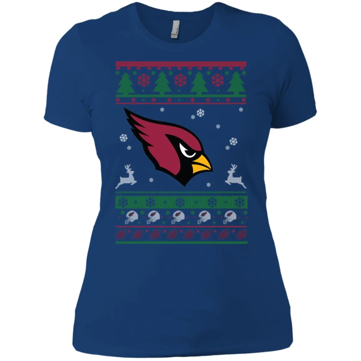 Arizona Cardinals Logo Football Teams Ugly Christmas Sweater Women T-Shirt