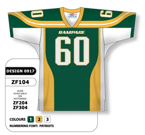Athletic Knit Custom Sublimated Football Jersey Design 0917