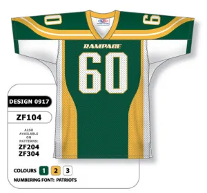 Athletic Knit Custom Sublimated Football Jersey Design 0917