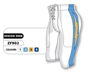 Athletic Knit Custom Sublimated Football Pant Design 0908