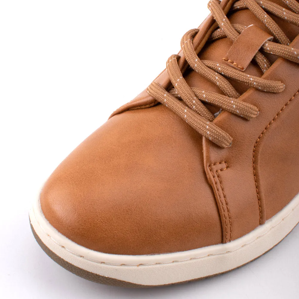 camel active Classic PU Lace Up Men Sneakers Tan HERBERT 822408-RS1SVC-8 TAN