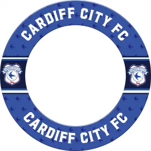 Cardiff City FC - Official Licensed - Dartboard Surround - S3 - Stripe Crest