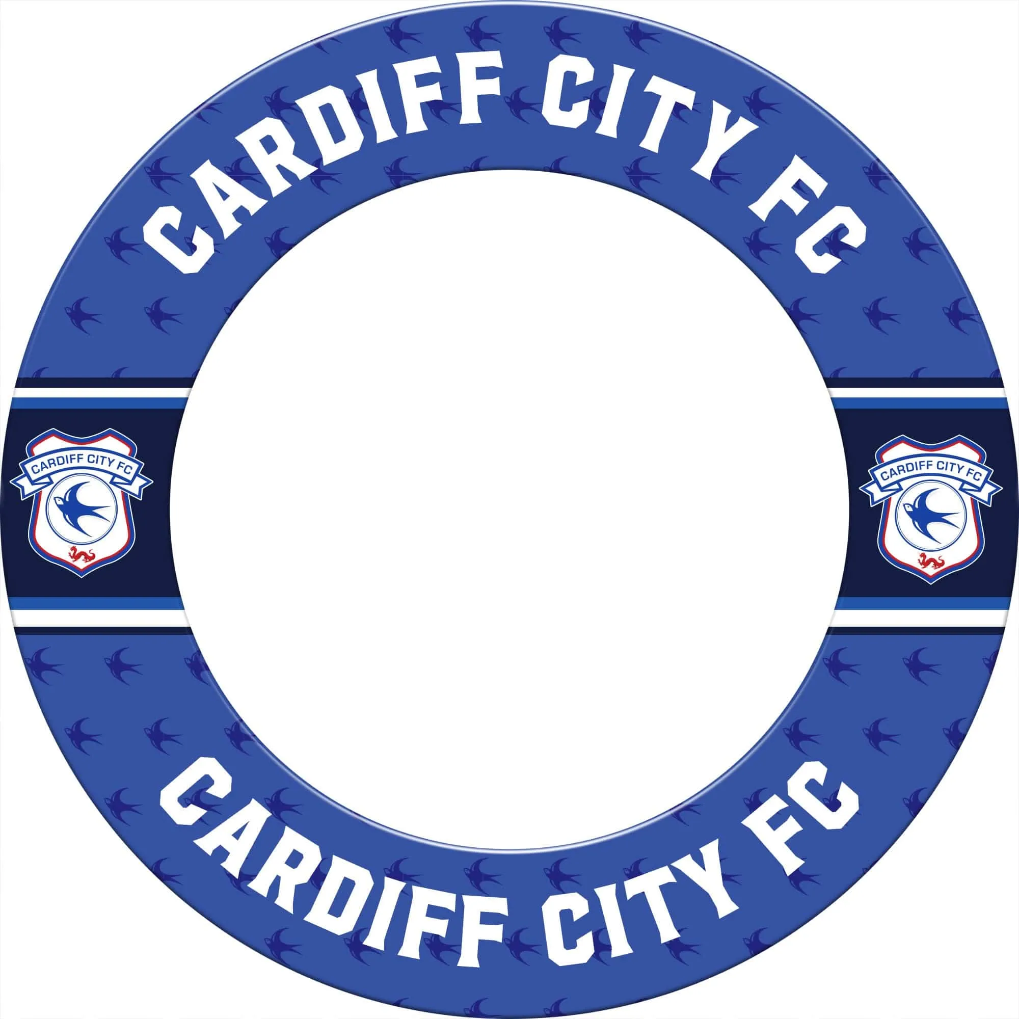 Cardiff City FC - Official Licensed - Dartboard Surround - S3 - Stripe Crest