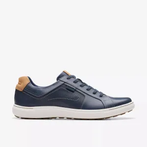 Clarks Men's Mapstone Lace- Navy Leather