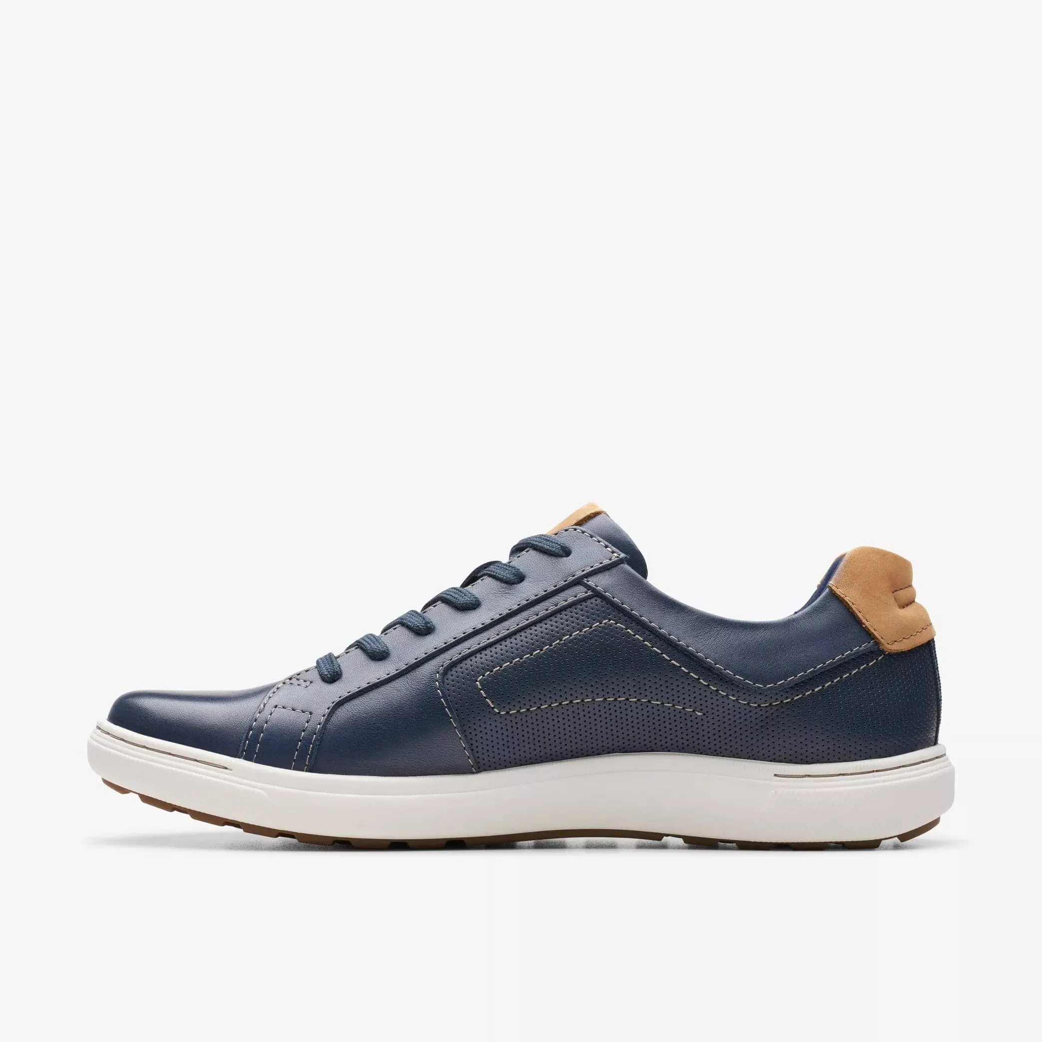 Clarks Men's Mapstone Lace- Navy Leather