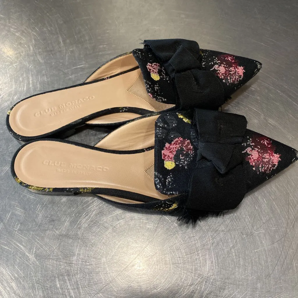 Club Monaco floral mules 39.5