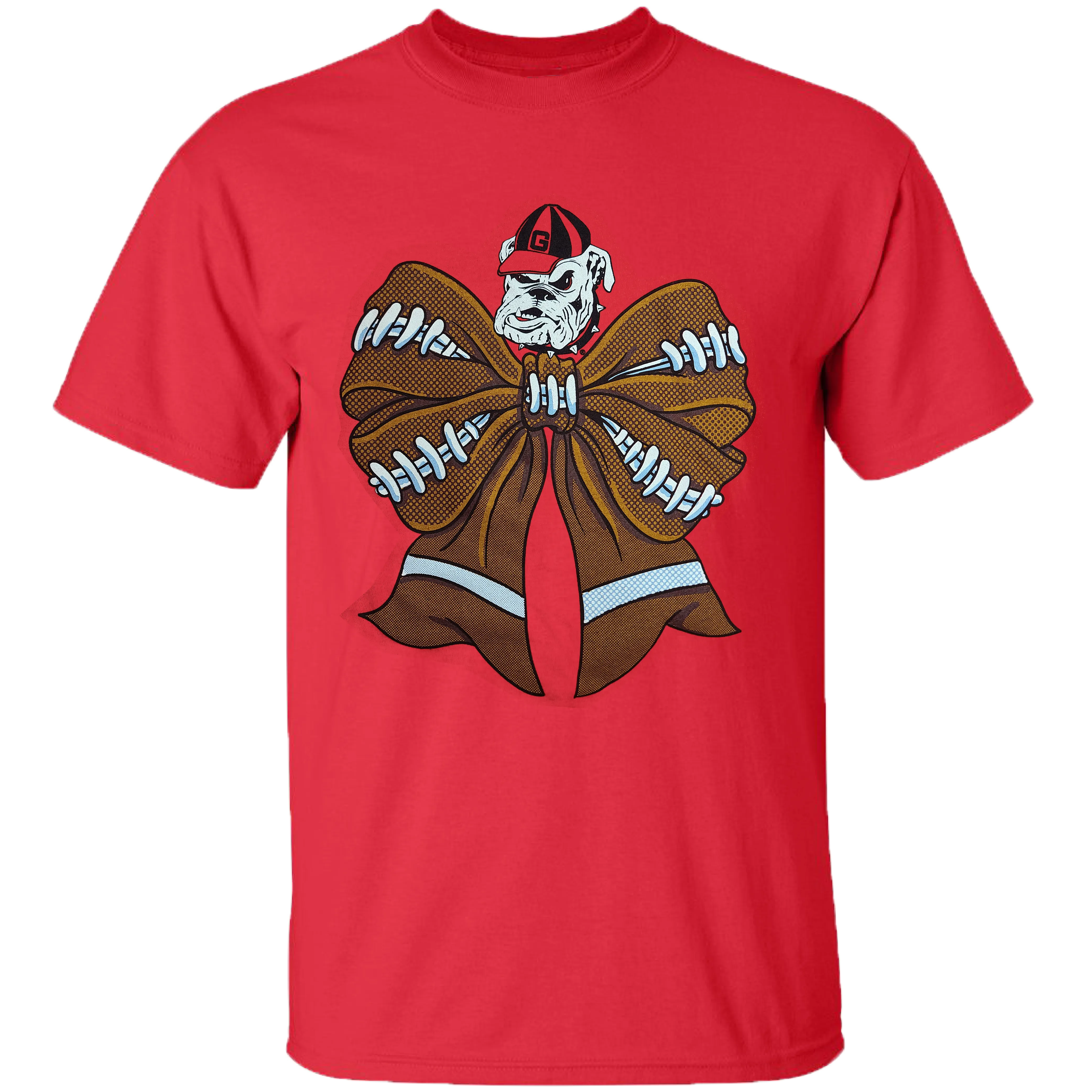 COLLEGE- GEORGIA - 4 - GEORGIA FOOTBALL BOW - RED
