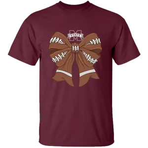 COLLEGE- MSU - 4 - MSU FOOTBALL BOW - MAROON