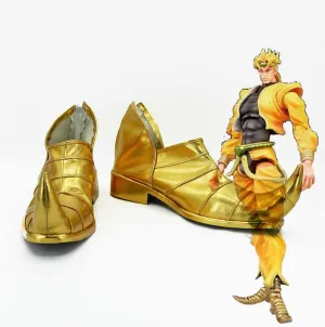 Comics Anime JoJo's Bizarre Adventure Stardust Crusaders DIO Cosplay Shoes Boots Custom Made for Adult Men and Women Halloween Carnival