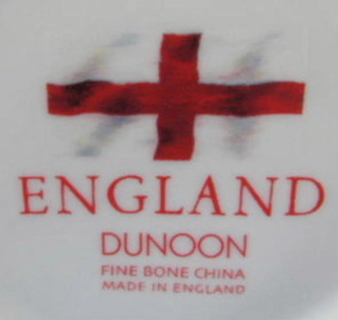 Cross Of St George Mug Dunoon England Flag Red And White English Bone China
