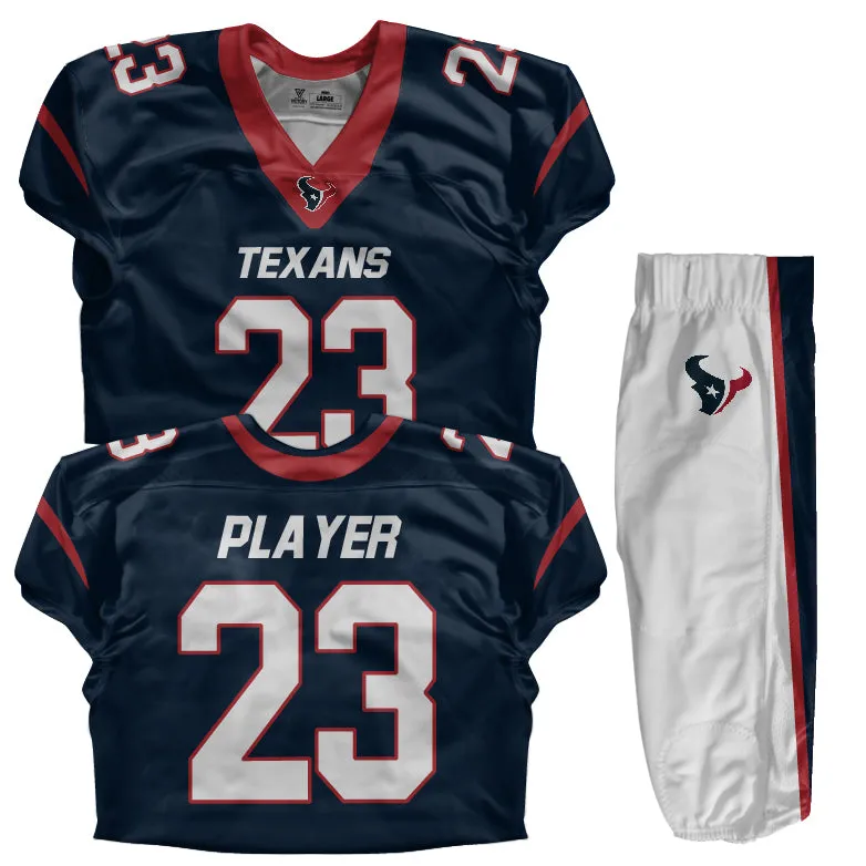 Custom Football Uniform (Youth) - Texans