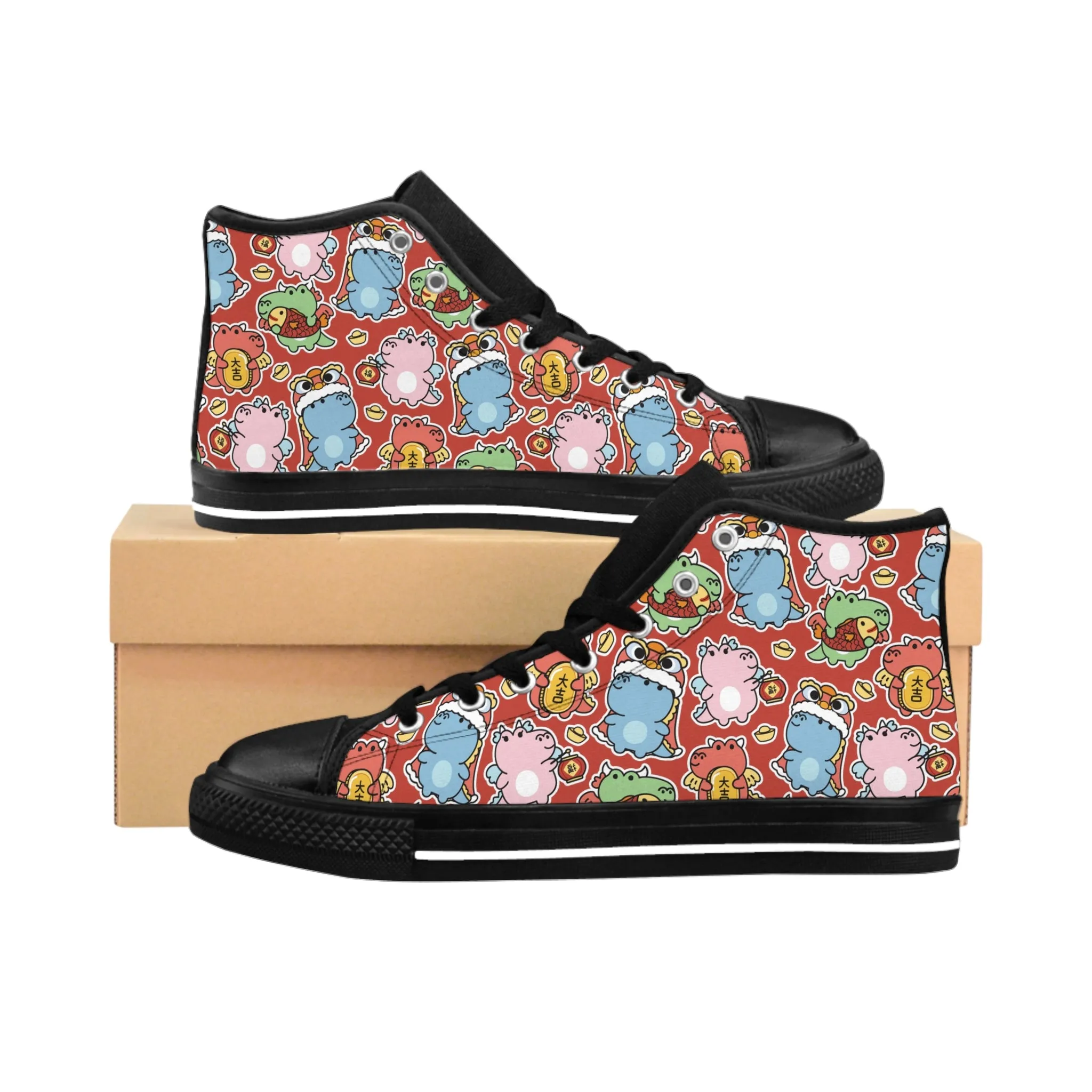 Cute Colorful Dragon Women's Classic Sneakers