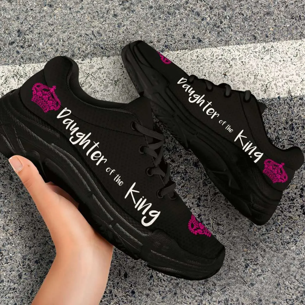 Daughter Of The King God's Princess Bible Verse Inspired Art Mesh Fabric Walking Sneakers