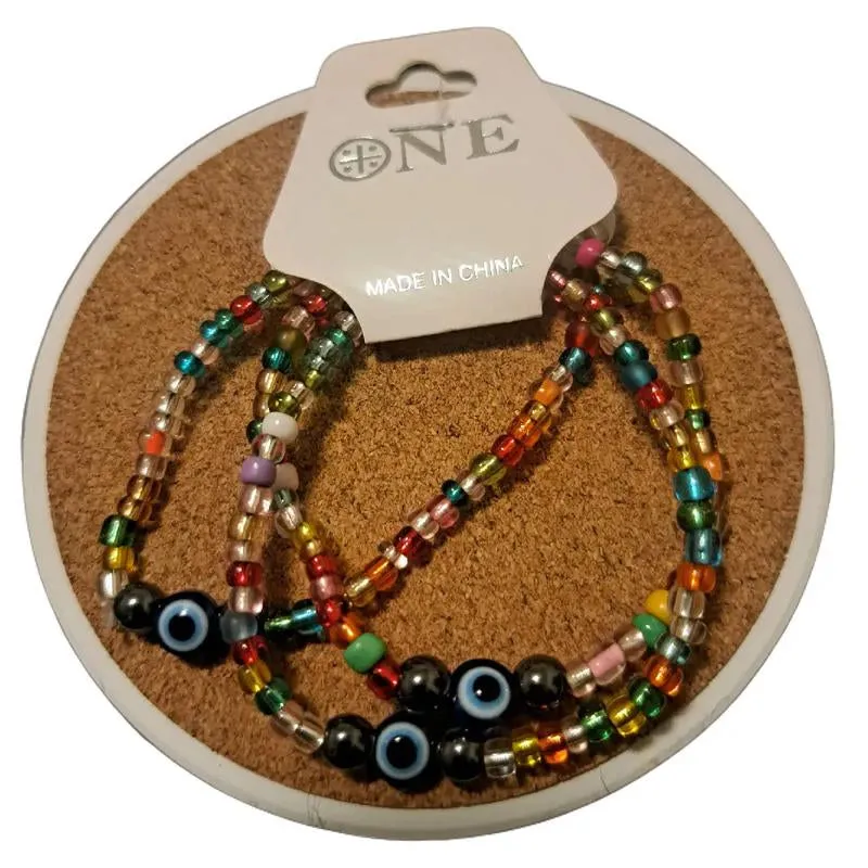 Evileye with Multi Color Beads