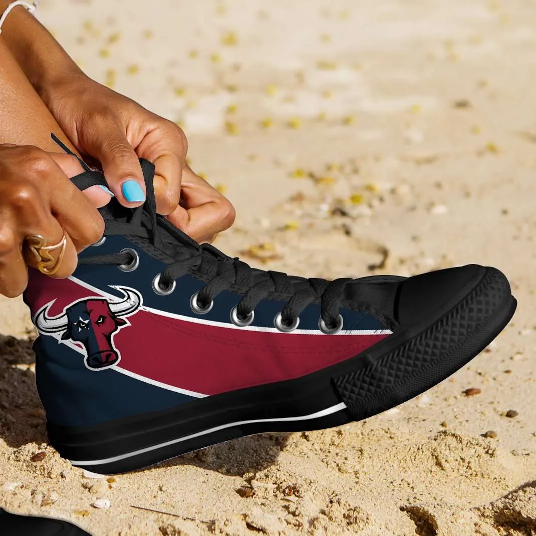Fan Art Houston Texans Canvas High Top Shoes
