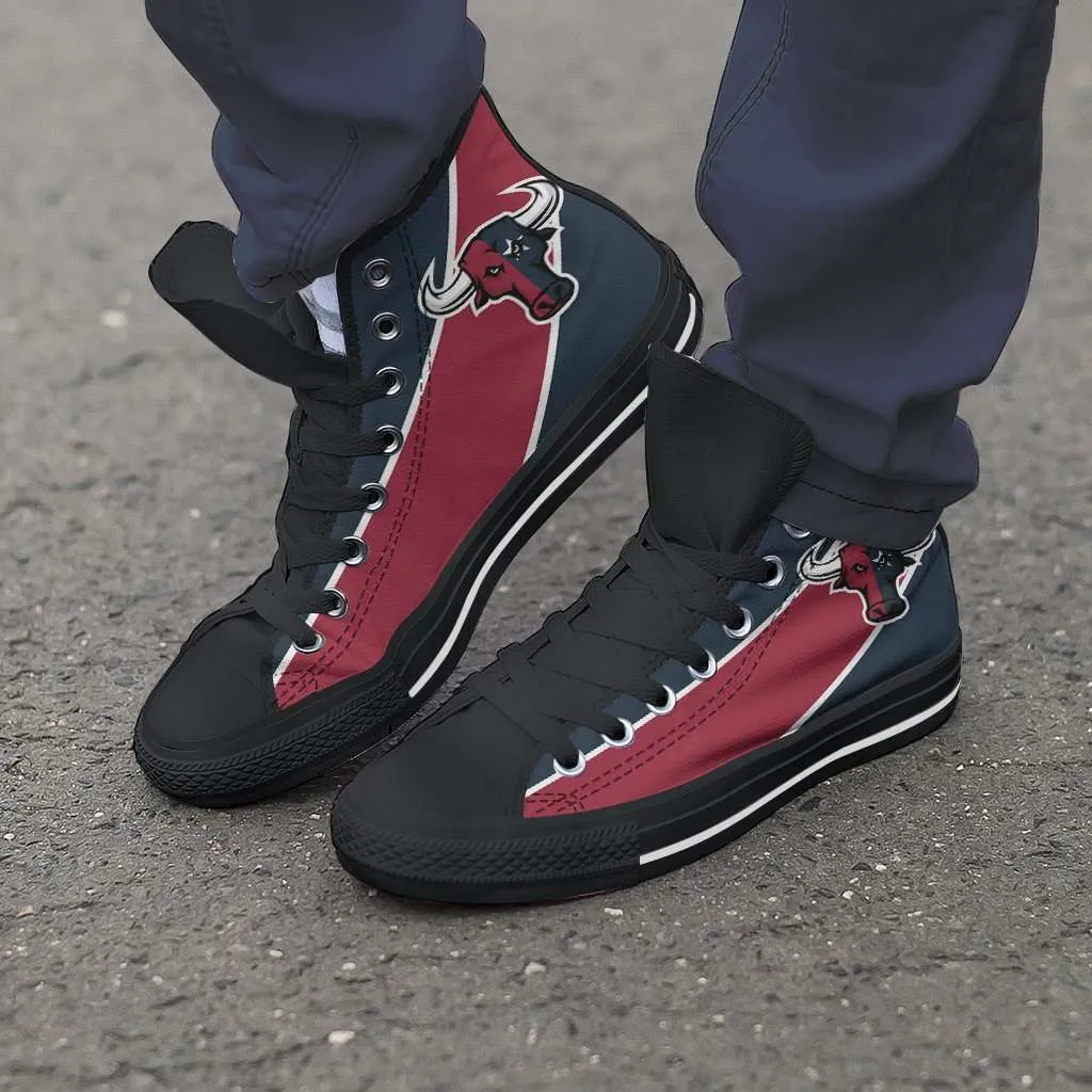 Fan Art Houston Texans Canvas High Top Shoes