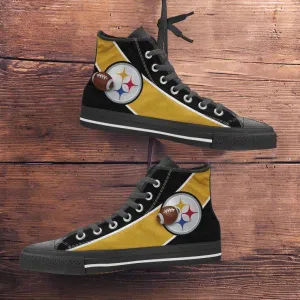 Fan Art Pittsburgh Canvas High Top Shoes