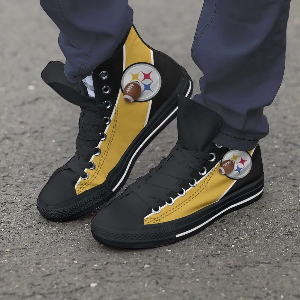 Fan Art Pittsburgh Canvas High Top Shoes