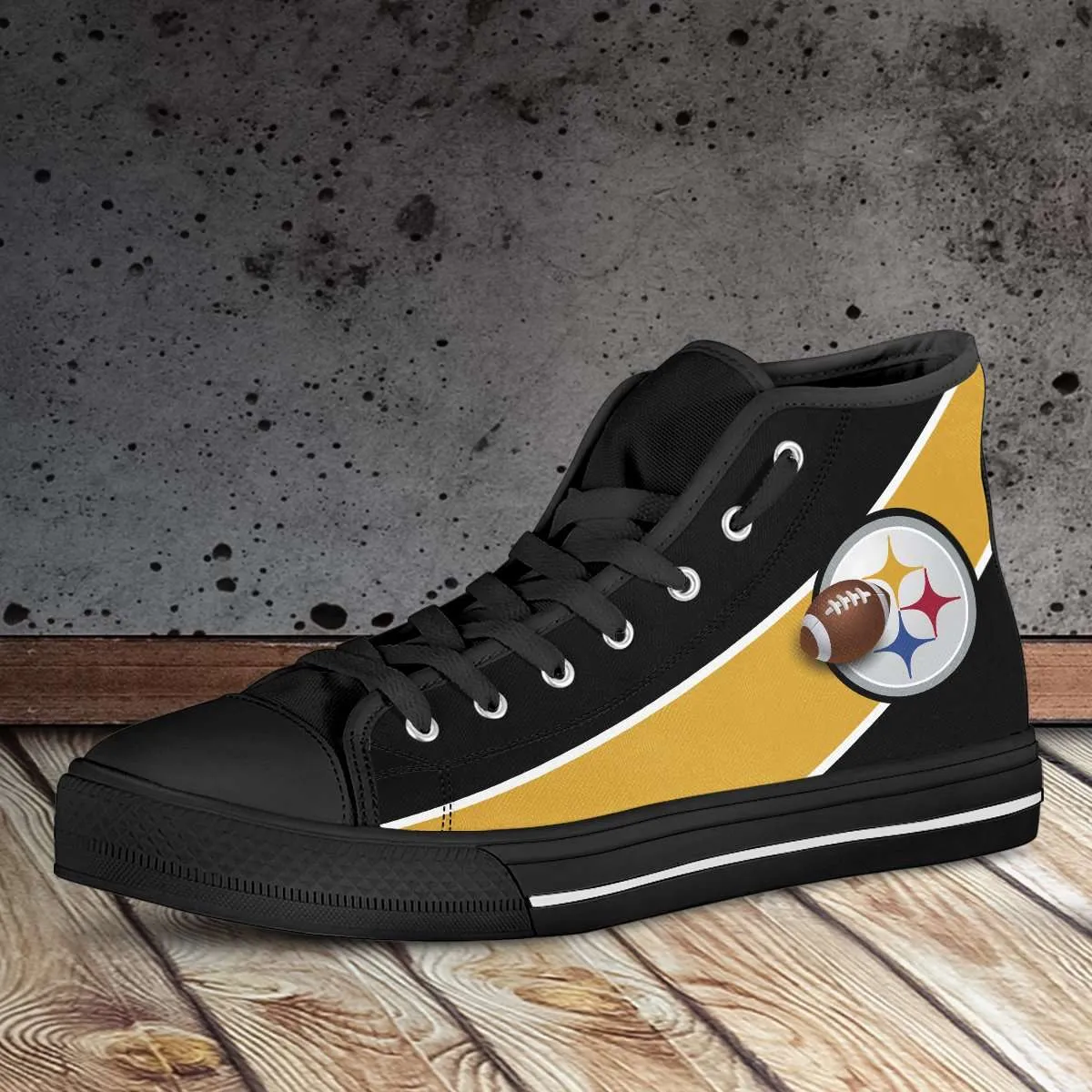 Fan Art Pittsburgh Canvas High Top Shoes