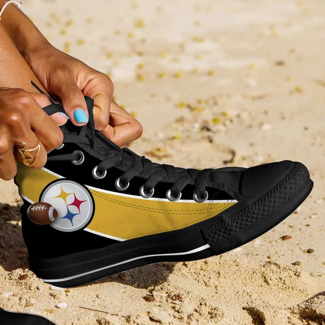 Fan Art Pittsburgh Canvas High Top Shoes