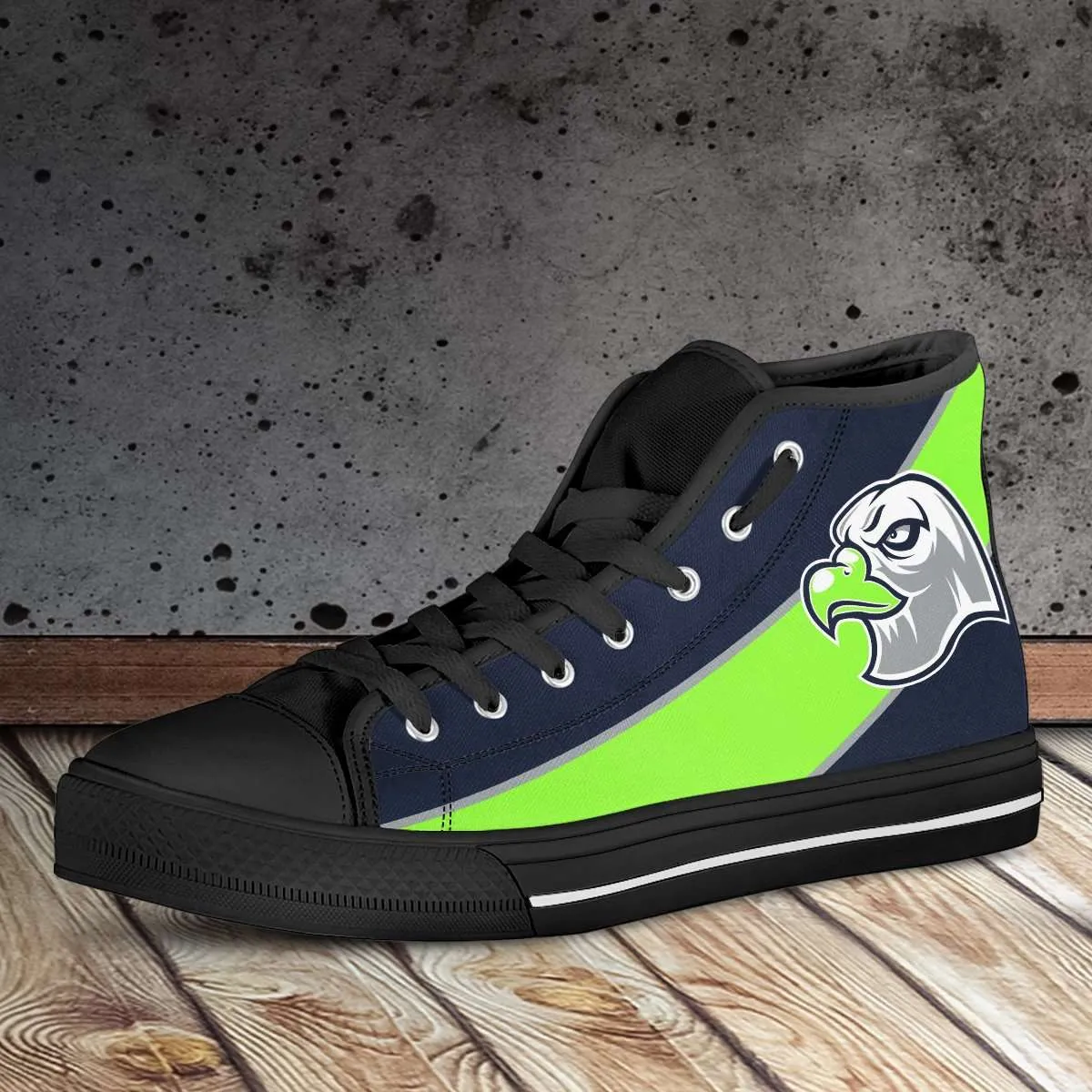 Fan Art Seattle Canvas High Top Shoes