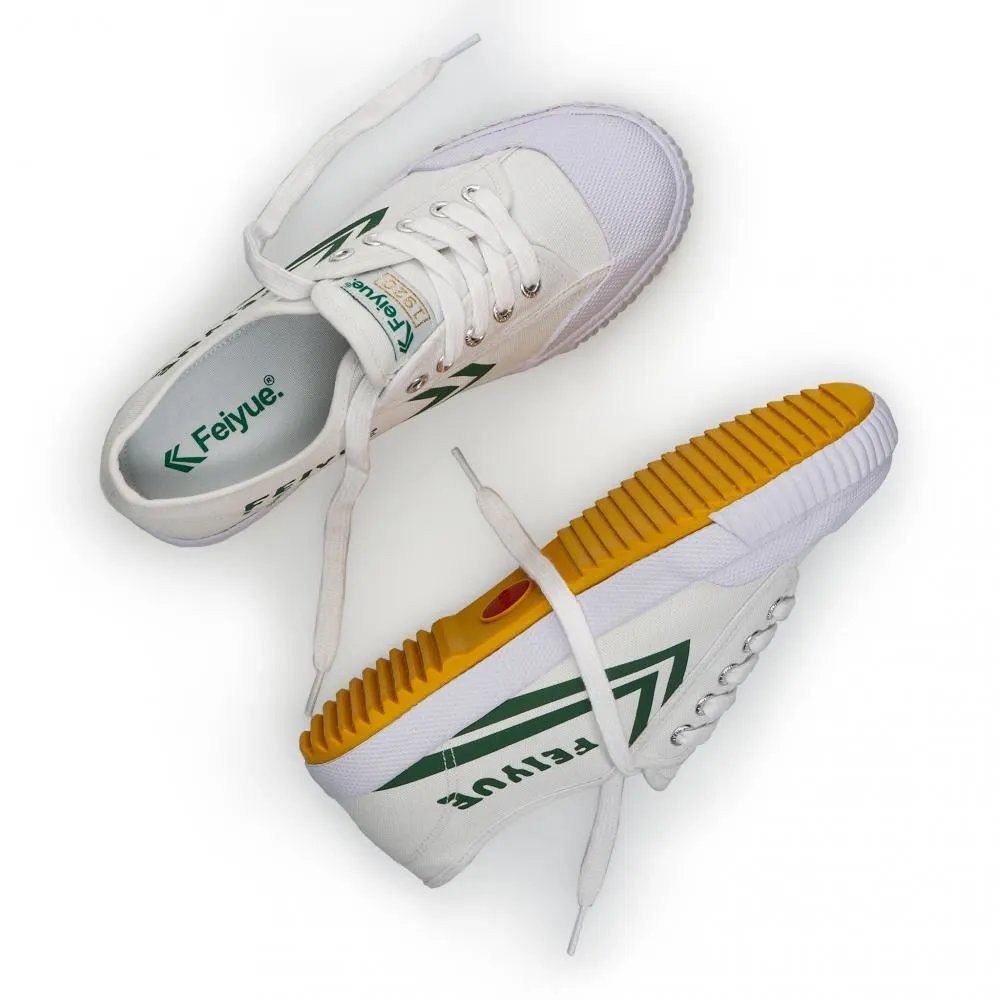 Feiyue Footwear Fe Lo 1920 Canvas Martial Arts/Gym/Lifing Shoes - White / Green