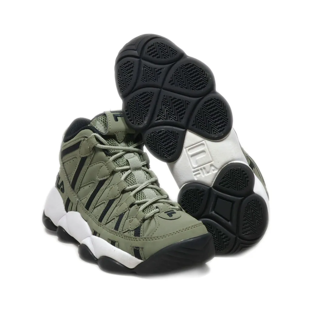Fila Stackhouse Spaghetti Sport Shoes Leather Green Colour For Women