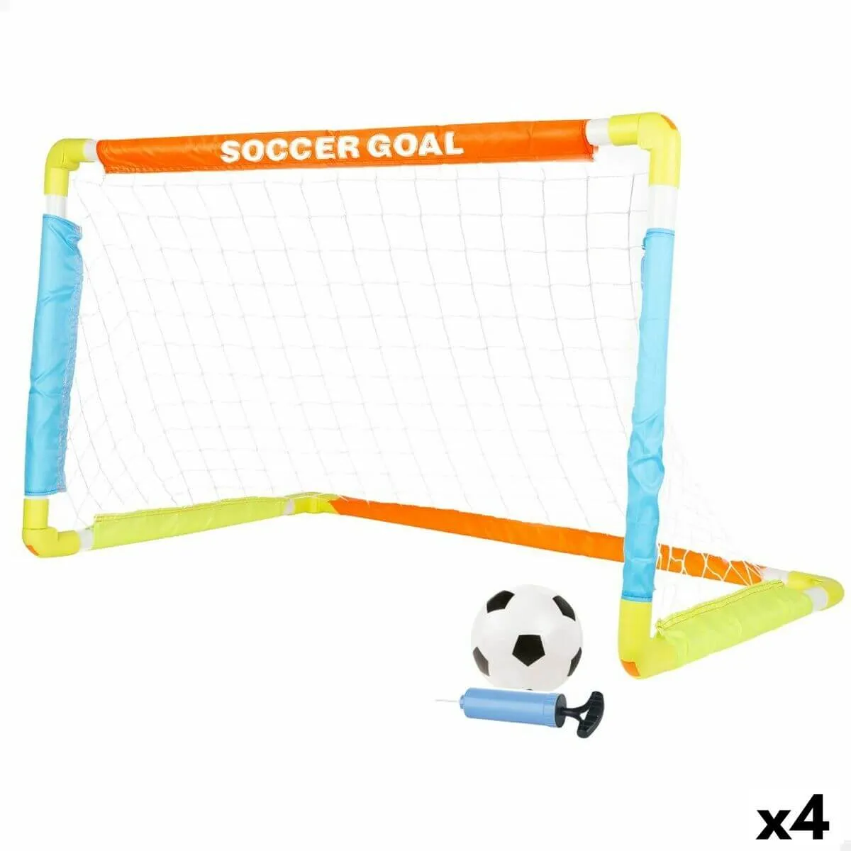 Football Goal Colorbaby 100 x 60 x 60 cm (4 Units)