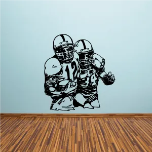 Football Player Wall Decal - Vinyl Decal - Car Decal - CDS077
