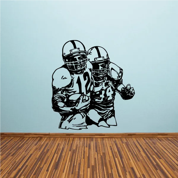 Football Player Wall Decal - Vinyl Decal - Car Decal - CDS077