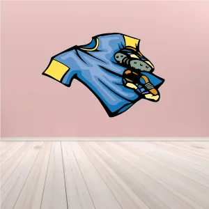 Football Player Wall Decal - Vinyl Sticker - Car Sticker - Die Cut Sticker - CDSCOLOR180