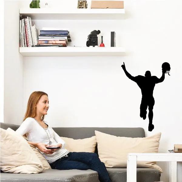 Football Wall Decal - Vinyl Decal - Car Decal - 004