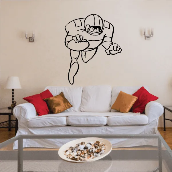 Football Wall Decal - Vinyl Decal - Car Decal - Bl024