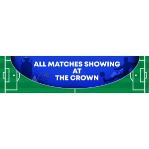 Football Watch Live Personalised Banner Decoration - 1.2m
