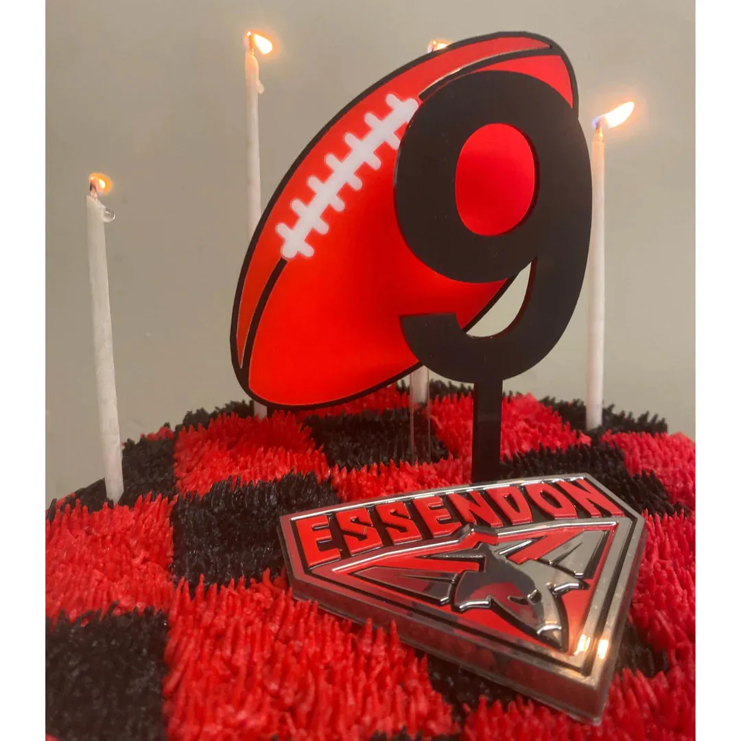 Footy Cake Topper