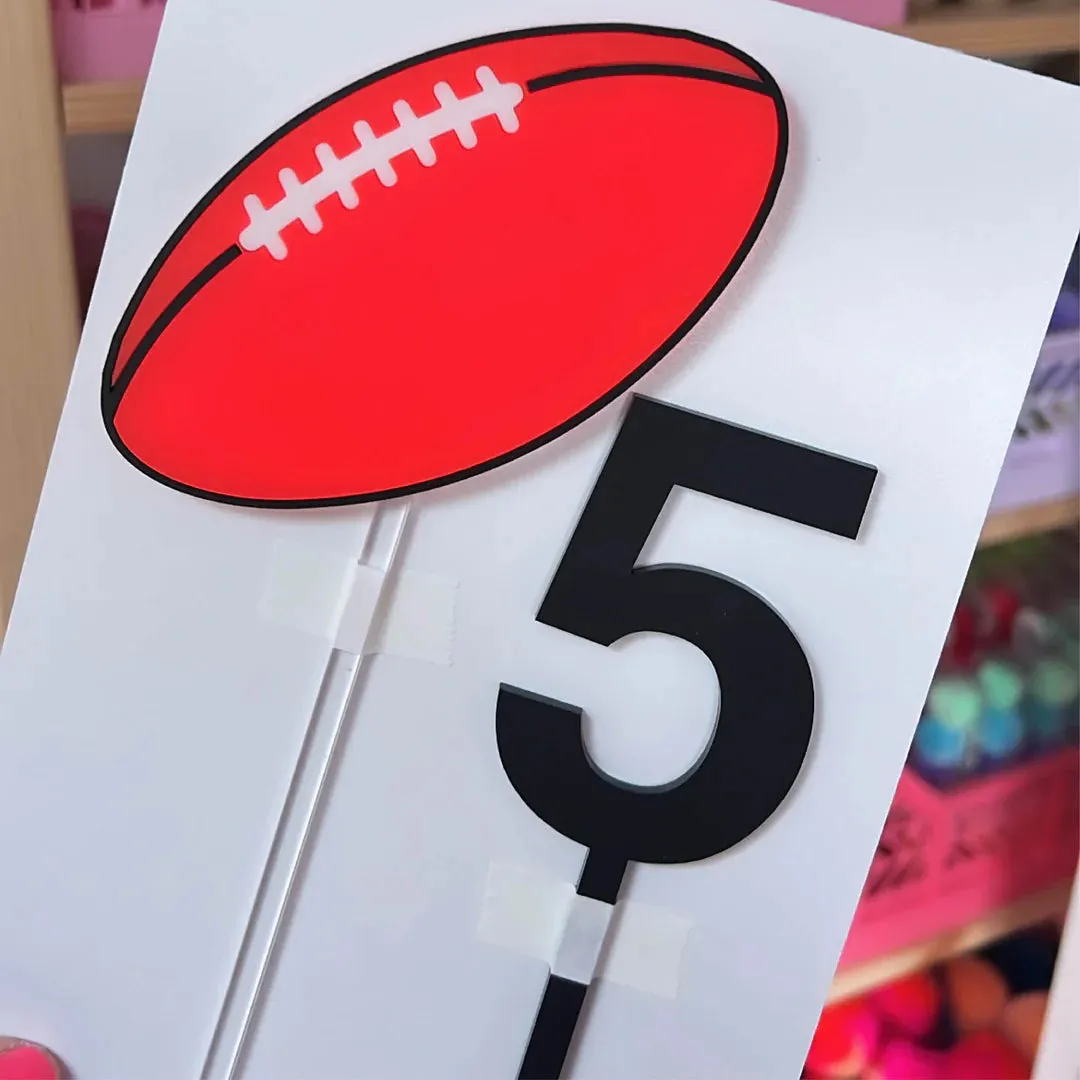 Footy Cake Topper
