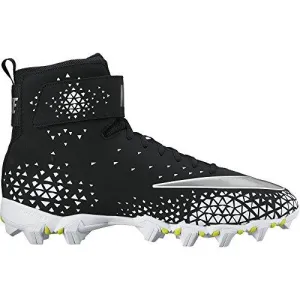 Force Savage Shark Football Cleat Black/Metallic Silver/White Size 9.5 M Us