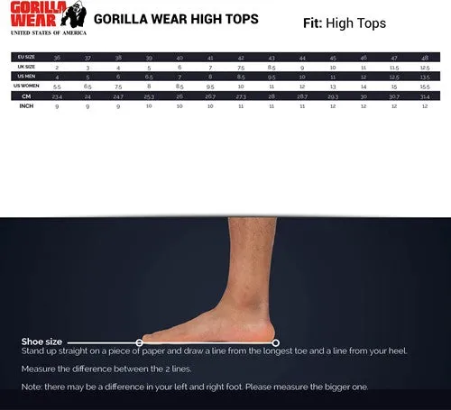 Gorilla Wear High Tops - Weiss