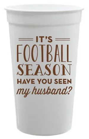It's Football Season Plastic Cups