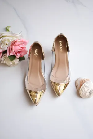 Jack Jees Dazzling Heels Golden