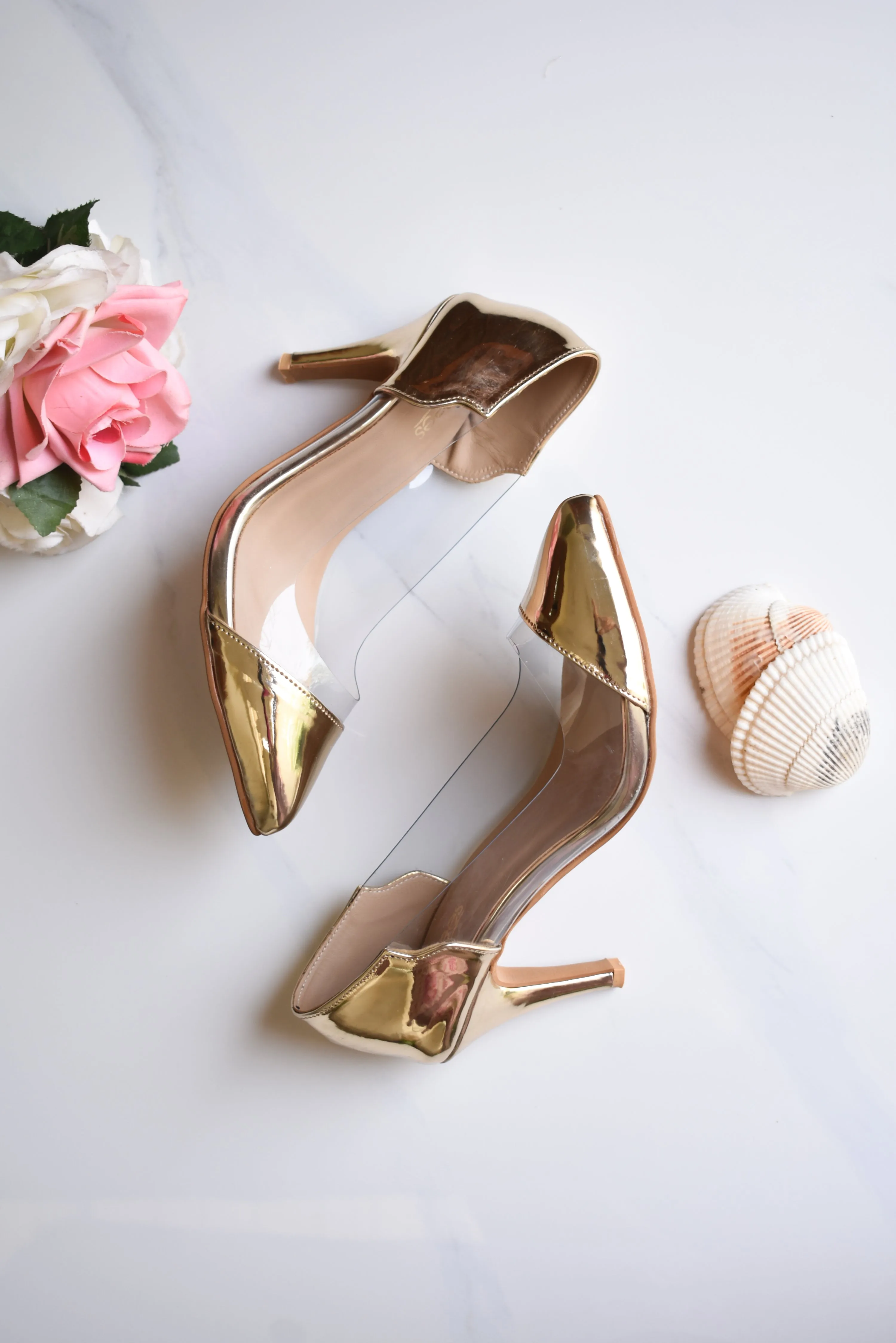 Jack Jees Dazzling Heels Golden