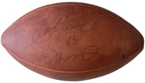 Joe Montana & Dan Marino Signed Super Bowl XIX Official Football LE/300 (Upper Deck)