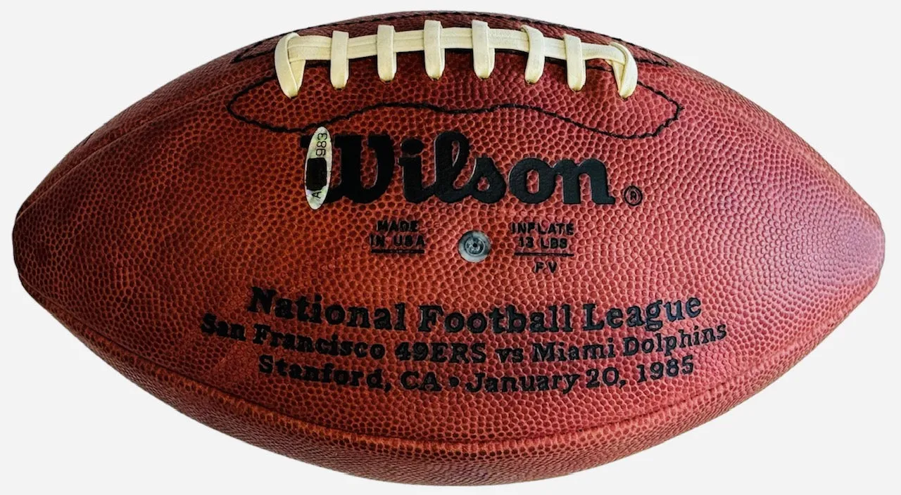 Joe Montana & Dan Marino Signed Super Bowl XIX Official Football LE/300 (Upper Deck)